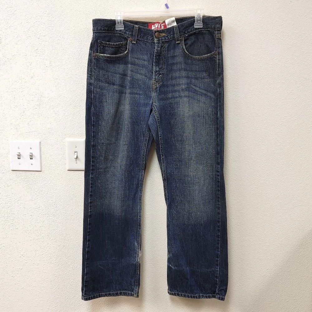 LEVI'S 514 34/28 16 HUSKY JEANS SLIM STRAIGHT RED TAG